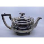 A George III silver rectangular form teapot, London 1808, makers mark "TP". (636.8g) Condition note: