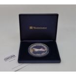 Aviation/Concorde interest: A silver proof commemorative medallion: The Last Scheduled Flight Of