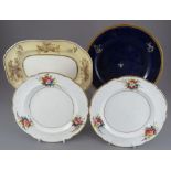 A group of early nineteenth century Spode porcelain wares, c. 1820-5. To include: two flower-