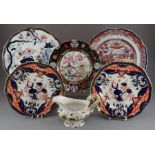 A group of mainly early to mid-nineteenth century transfer-printed and coloured ironstone wares,