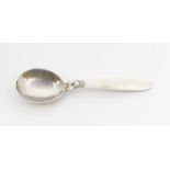 Georg Jensen: a mid 20th Century silver Palmyra dessert spoon, hallmarked Georg Jensen, 1933-1944,