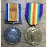 Two WWI scarce RAF medals, War Medal to 287042 Pte 2. W.T. Griffiths of the RAF and Victory medal to