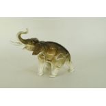 Porcelain model of an Elephant by Royal Dux Marked Length 17"