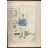 John Stanton Ward CBE (English, 1917-2007). Portrait of Mr Mark Farrant, signed & dated l.r., Tenby,