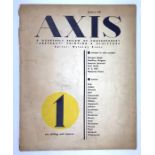 Evans, Myfanwy. Axis: A Quarterly Review of Contemporary "Abstract" Painting & Sculpture, No. 1,