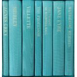 Folio Society. Bronte Sisters: The Works in 7 volumes, new editions in mauve silk moiré cloth,