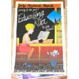 Collection of 12 posters comprising: Educating Rita, Derby Playhouse, 1983; Folio Society