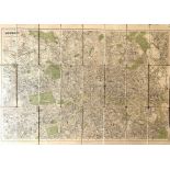 Map of London, engraved for the Post Office Directory, 1906, showing underground railways &