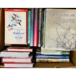 Bird & Ornithology books. Mostly late 20th century, clean in dustwrappers. Quantity in 4 boxes