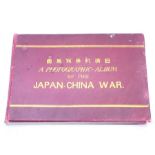 [Kazumasa, Ogawa]. A Photographic-Album of the Japan-China War, [c.1895]. Oblong folio, maroon cloth