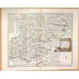 Miscellaneous collection of maps to include Essex, hand-coloured copper engraving by John Gibson &