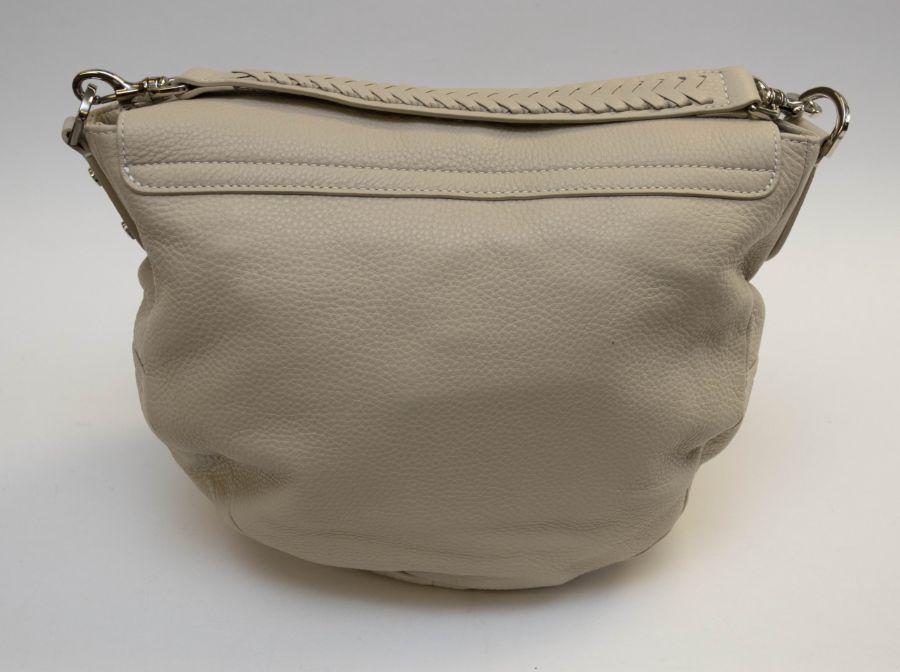 A Mulberry Effie satchel bag, neutral beige, silver hardware, short braided detachable strap and - Image 2 of 4