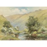 Harold Gresley (1892-1967) A Spring Morning, Dovedale - Derbyshire watercolour, 27 x 37cm  signed