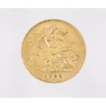 An Edwardian VII gold half sovereign, dated 1908, 4 grams (1)