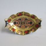 A Royal Crown Derby Oval lobed sweet Tray, decorated in the ‘Old Imari’ pattern. First quality