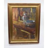 Roy Freer (1938-2021) Spotlight, oil, signed lower left, artists label to verso, dated 1991,