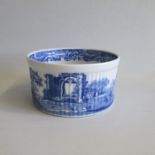 A 20th century Spode ‘Italian’ Blue and White Souffle Dish Date 20th century Size 18cm diam   9.