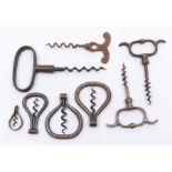 Helixophilia - a collection of bow corkscrews, together with others, including a small medicine