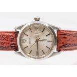 Tudor- a gents Prince Oyster date steel cased wristwatch, circa 1970s, round silvered dial with