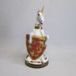 A Royal Crown Derby Queen’s Beast, ‘The Unicorn of Scotland,’ to celebrate The Diamond Jubilee of