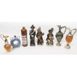 A collection of Continental liqueurs in novelty bottles and decanters to include:  1. Niederstadt