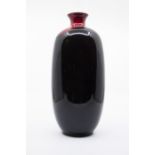 A Royal Doulton Flambe Rouge et Noir pattern no: 1619 vase, approx 27cm high (1)