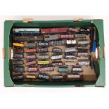 OO Gauge: A collection of assorted unboxed OO Gauge rolling stock, including mostly Hornby.