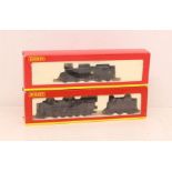 Hornby: A boxed Hornby, OO Gauge, BR 2-6-2T 61XX Class 6134, locomotive and tender, R2213B. Together