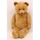 CLIENT TO COLLECT 22/7/22 Hans Clemens: A Hans Clemens, brown mohair, straw filled teddy bear,