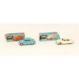 Corgi: A boxed Corgi Toys, Austin Cambridge Saloon, 201, blue body, wear to box, both outer box