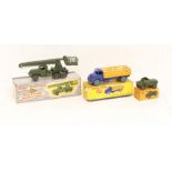 Dinky: A collection of three boxed Dinky Toys vehicles, to comprise: Missile Servicing Platform