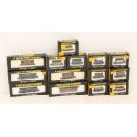 Graham Farish: A collection of fourteen assorted boxed Graham Farish, N Gauge rolling stock,