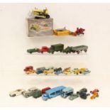 Diecast: A collection of assorted unboxed, playworn, diecast vehicles to include: Dinky, Corgi and