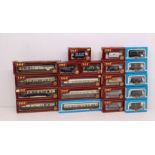 Airfix: A collection of twenty boxed Airfix, OO Gauge coaches and rolling stock to comprise: 54257-