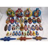 Tinplate: A collection of assorted vintage tinplate’Clickers’, mostly made in Japan. All in good