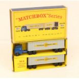 Matchbox: A boxed Matchbox Lesney Series, Major Pack, Inter-State Double Freighter, Reference M-9.