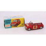 Corgi: A boxed Corgi Toys, 1966 R.A.C. International Rally B.M.C. Mini-Cooper 'S', red body with