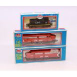 Model Power: A collection of three boxed Model Power, HO Gauge diesel locomotives to comprise