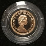 Elizabeth II 1979 Proof Sovereign in Original Case.