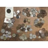 Collection of Commonwealth Coins includes South Africa, Australia, Palestine, East Africa, India,