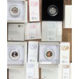 Royal Mint Silver Proof Beatrix Potter 50p coins in Original Case with Certificate of