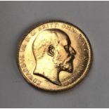 Edward VII 1908 Sovereign.