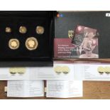 2017 Double Portrait Platinum Wedding Anniversary Gold Sovereign set of 22ct gold Five pound coin (