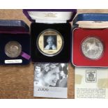 Royal Mint Silver Proof Coin and other Commemorative issues in Original Cases with Certificate of