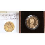 Royal Mint Gold Proof 1881 £5 in Original Case with Certificate of Authenticity.