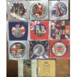 Royal Mint Brilliant Uncirculated Year Sets of 1990, 1996, 1997, 1998, 2000, 2002, 2003, 2004, 2005,