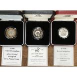 Royal Mint Silver Proof Piedfort & Proof Coins in Original Case with Certificate of Authenticity,