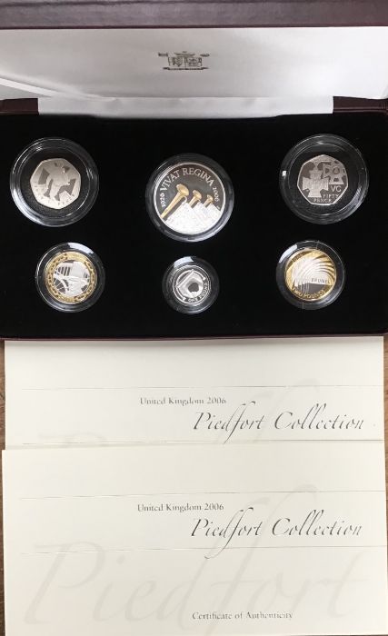 Royal Mint Silver Proof Piedfort 2006 set in Original Case with Certificate of Authenticity.