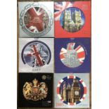 Royal Mint Brilliant Uncirculated Year Sets of 2003, 2004, 2005, 2006, 2007 and 2008.