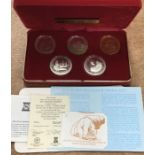 A 1979 Silver Proof 1000th year of Tynwald Crown Set of 5, in original case with Certificate of